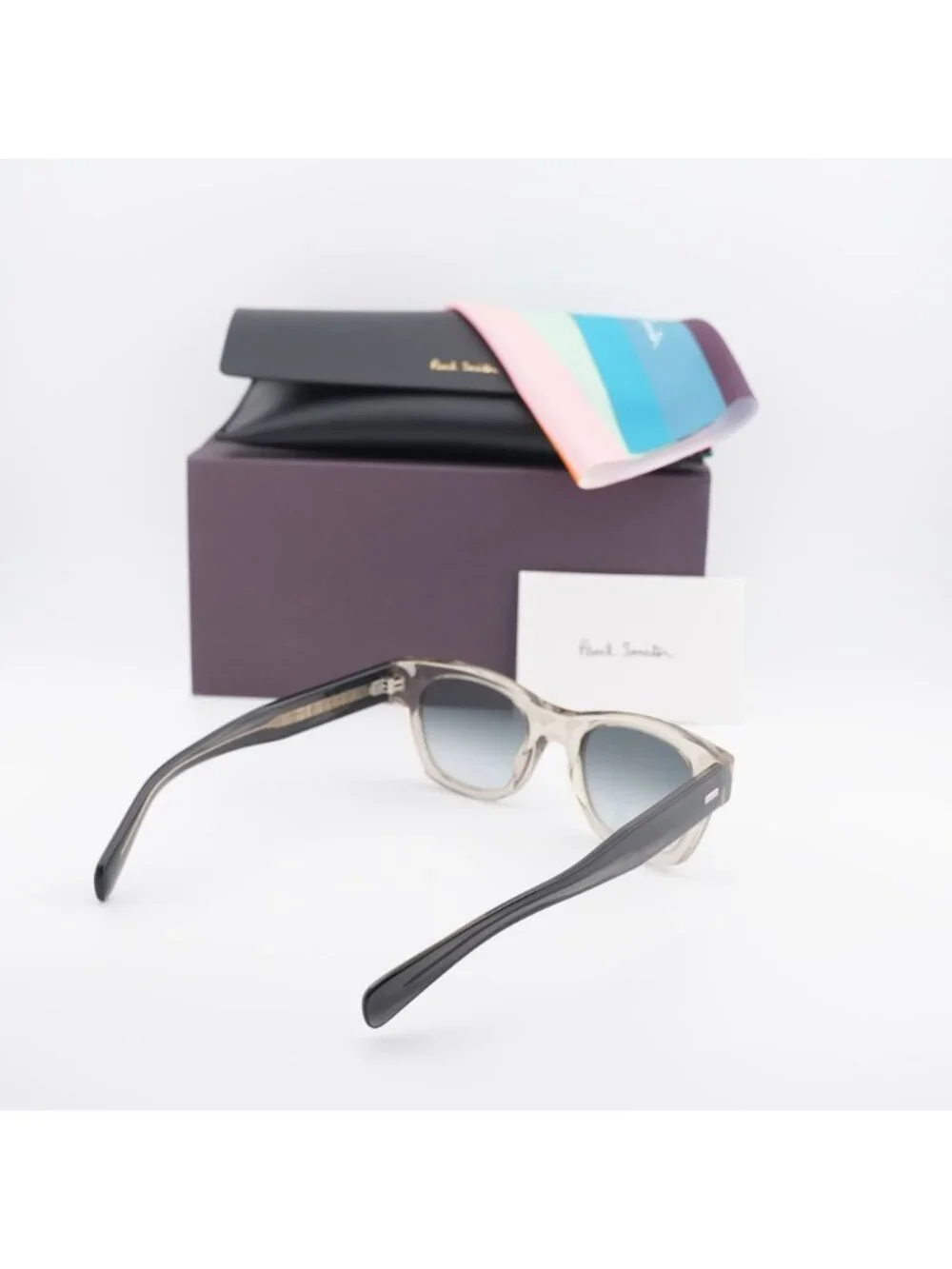 Paul Smith PSSN097 HIGHGATE 278 Square Sunglasses - Sand  / Blue